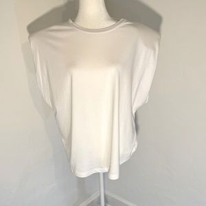 Good American Muscle Tee with Shoulder Pads